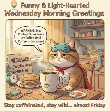 Funny and Light-Hearted Wednesday Morning Greetings