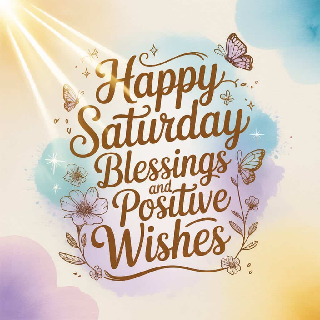 Happy Saturday Blessings and Positive Wishes