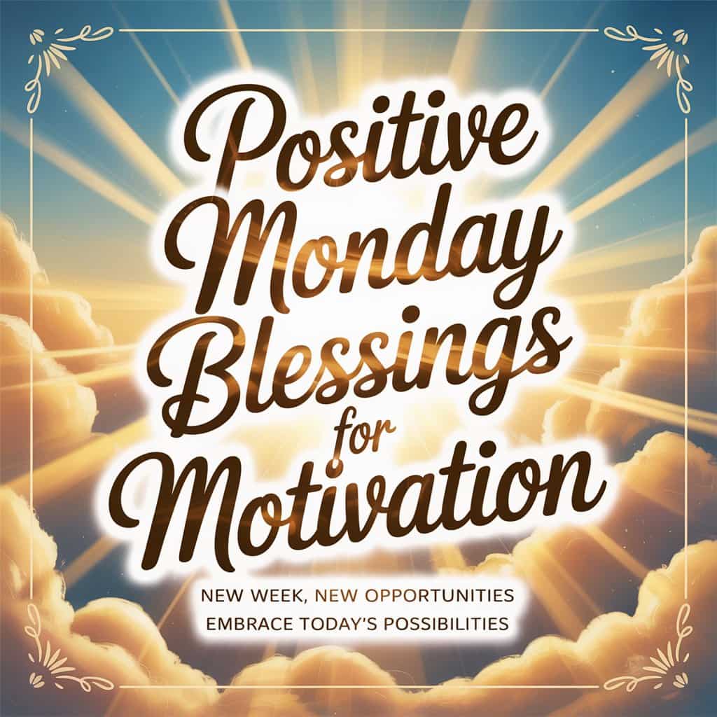 Positive Monday Blessings for Motivation