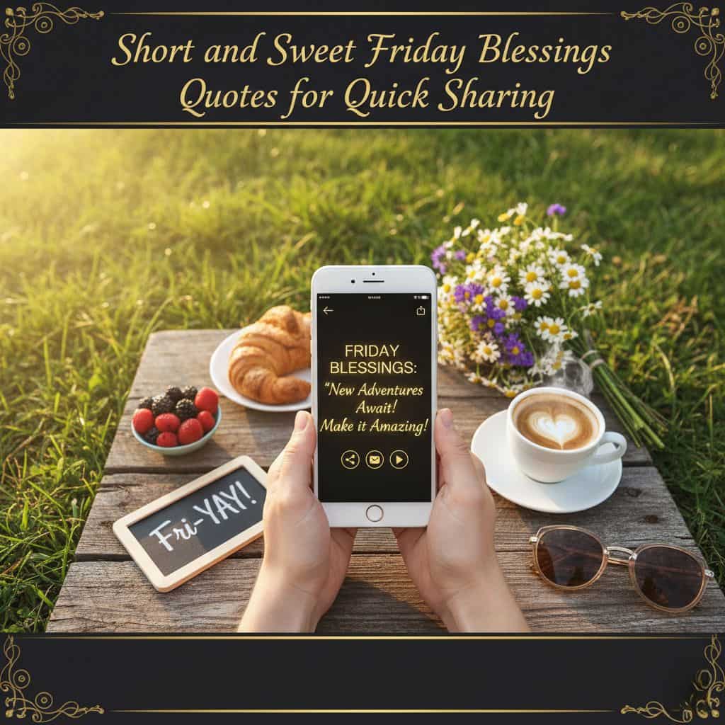 Short and Sweet Friday Blessings Quotes for Quick Sharing