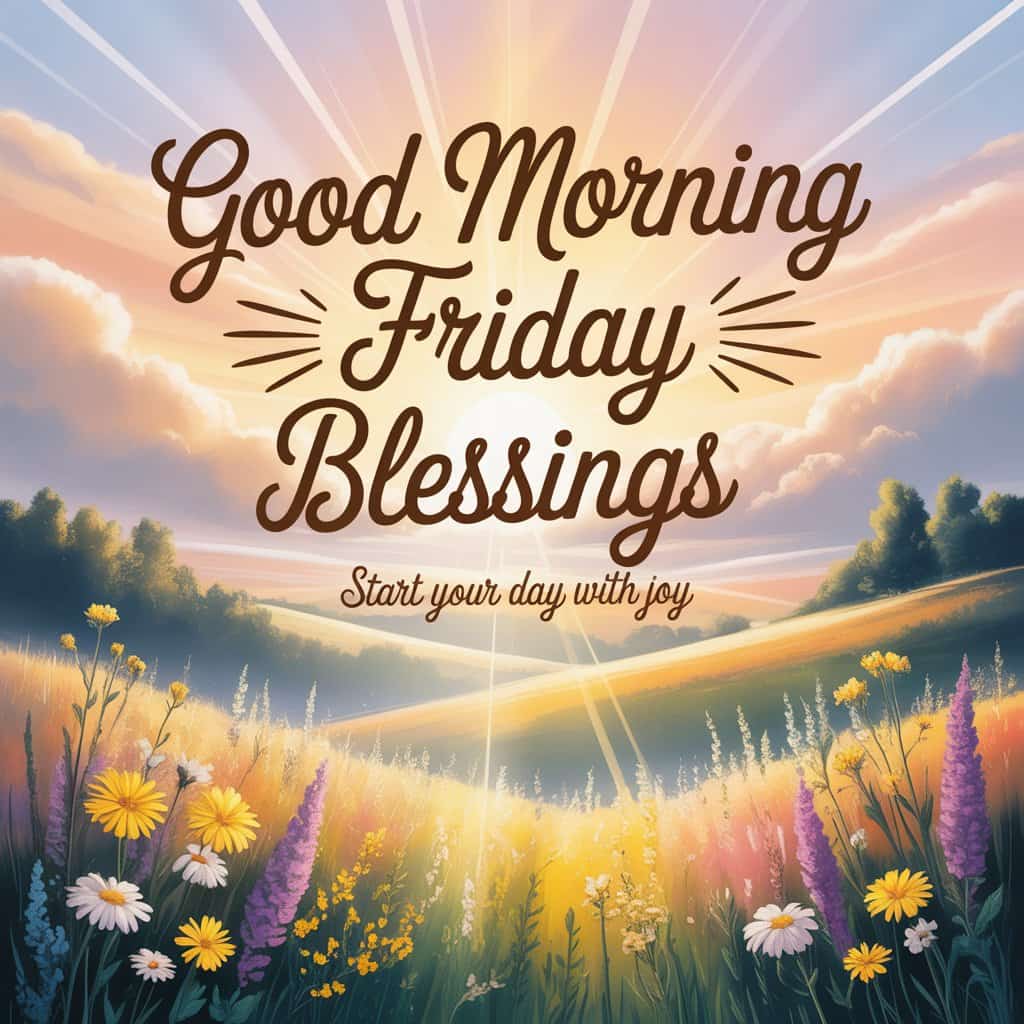 Uplifting Good Morning Friday Blessings to Start the Day