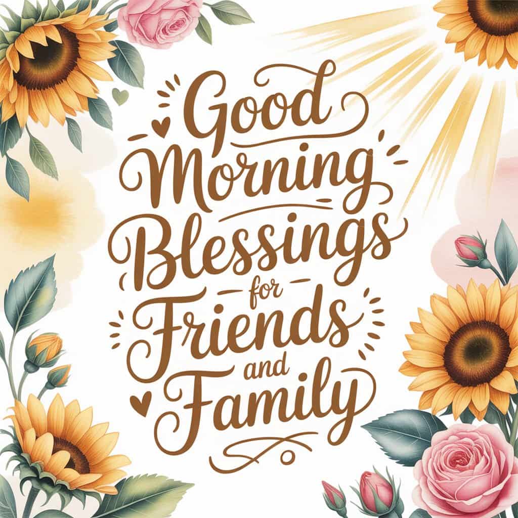 Positive Good Morning Blessings for Friends and Family