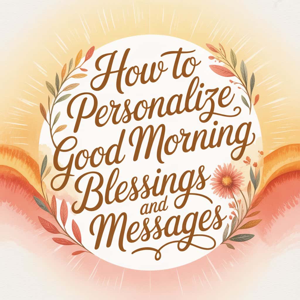 How to Personalize Good Morning Blessings and Messages