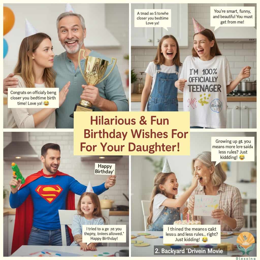 Hilarious and Fun Birthday Wishes for Your Daughter