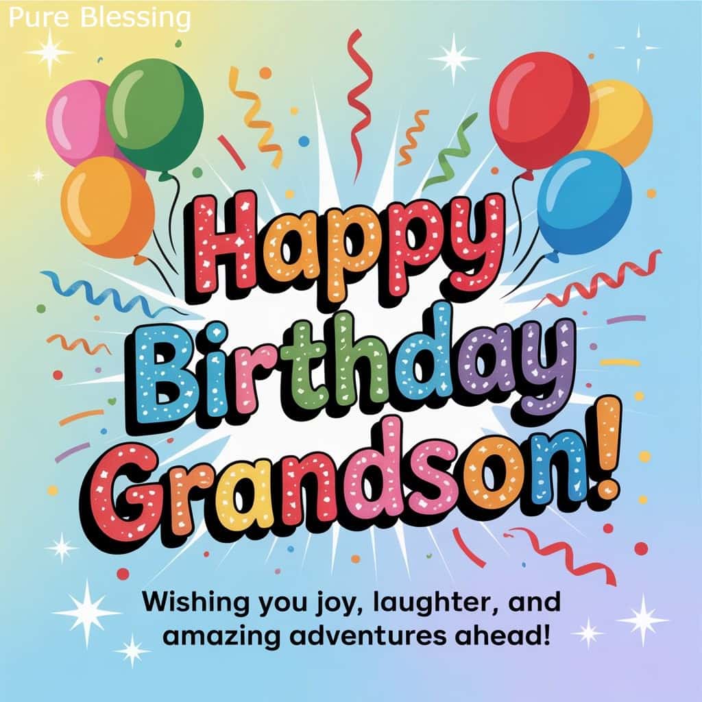 Fun, Joyful, and Celebration Birthday Messages for Grandson