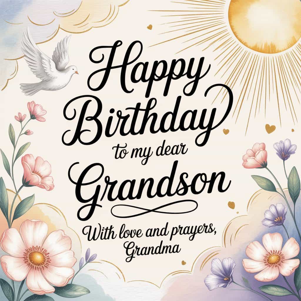 Birthday Prayer for Grandson from Grandma