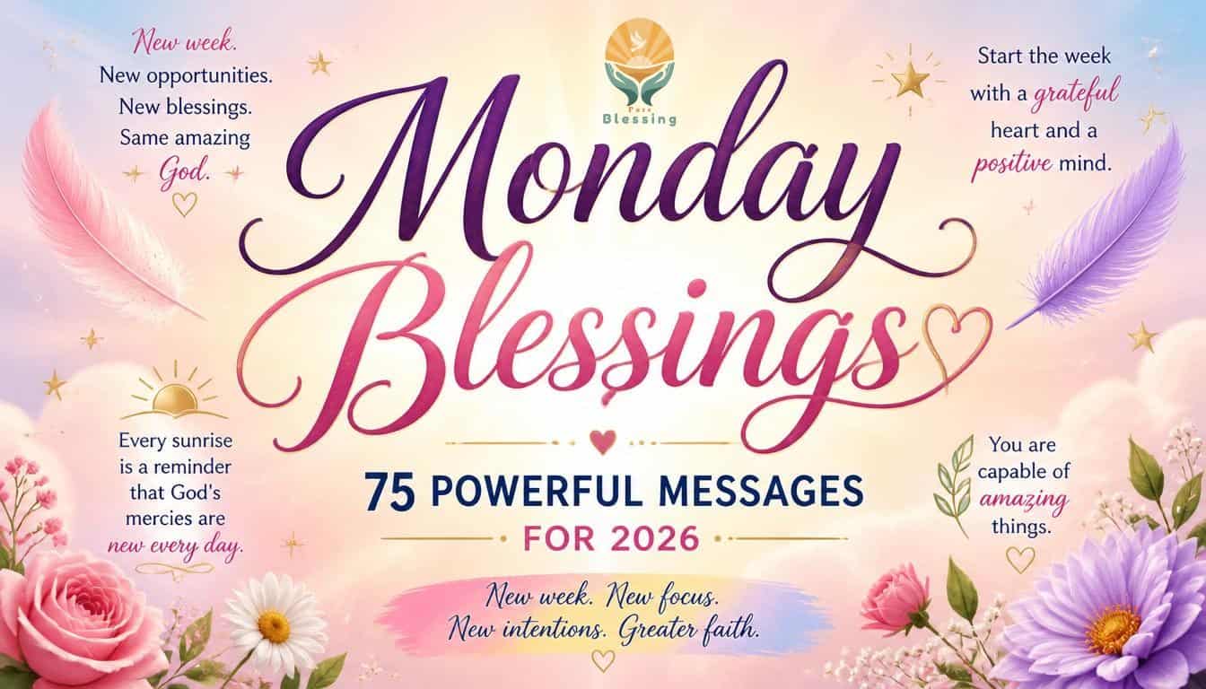 Monday Blessings: 75 Powerful Messages for 2026