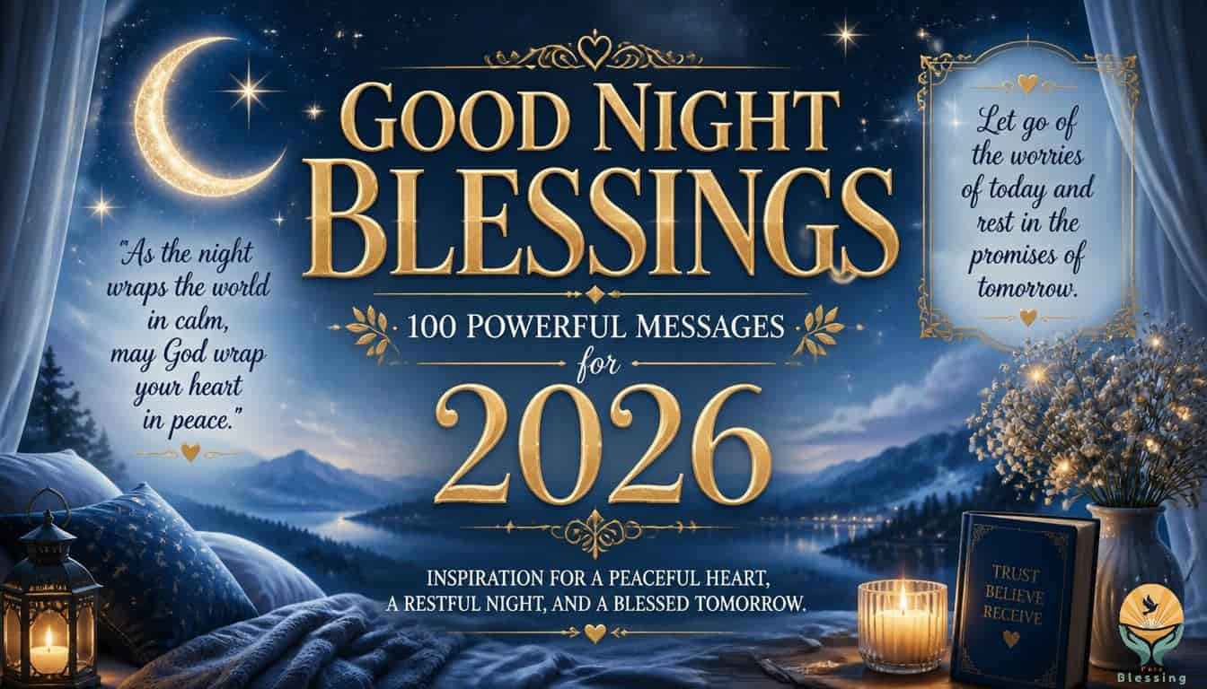 Good Night Blessings: 100 Powerful Messages for 2026